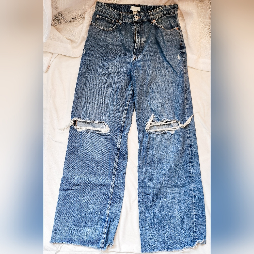 H&M Blue Flare & Wide Leg Jeans